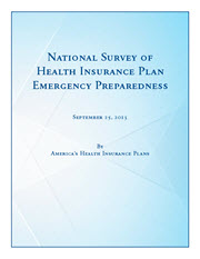 Cover of the National Survey of Health Insurance Plan Emergency Preparedness Report