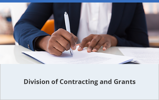 Contracting and Grants button